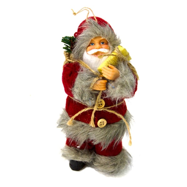 Juldekoration plysch jultomten prydnader Hängande hänge Xmas Tree Öppen spis Heminredning