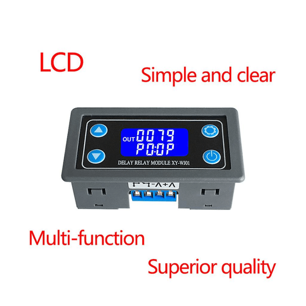 Xy-wj01 Fördröjningsrelämodul med digital LED Dual Display Cykel Timing Circuit Sw