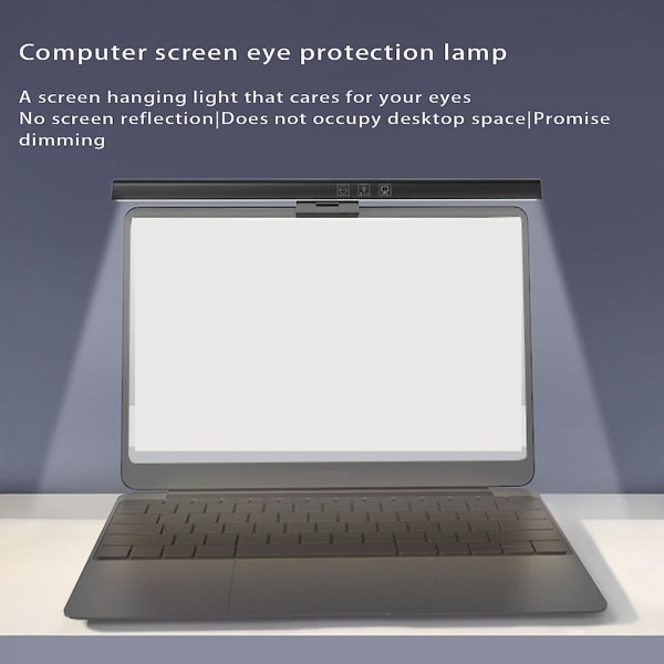 Typ C Powered Clip Laptop Light Led Task Lamp Justerbar Ljusstyrka För PC