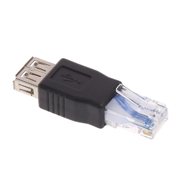 Typ A Usb2.0 hona till Ethernet Rj45 hane-kontaktadapterkontakt