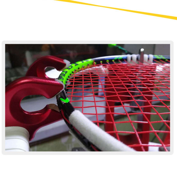 Gängmaskin Dragmaskin badmintonracket specialgripare blockerar inte hålet-C-klämman fixerad blue
