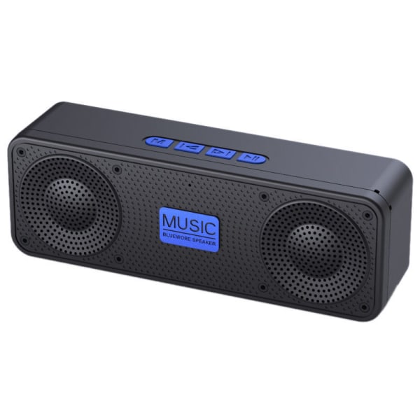 Bärbar trådlös Bluetooth högtalare med 5W enkelhögtalare FM-radio AUX TF 8H speltid blue