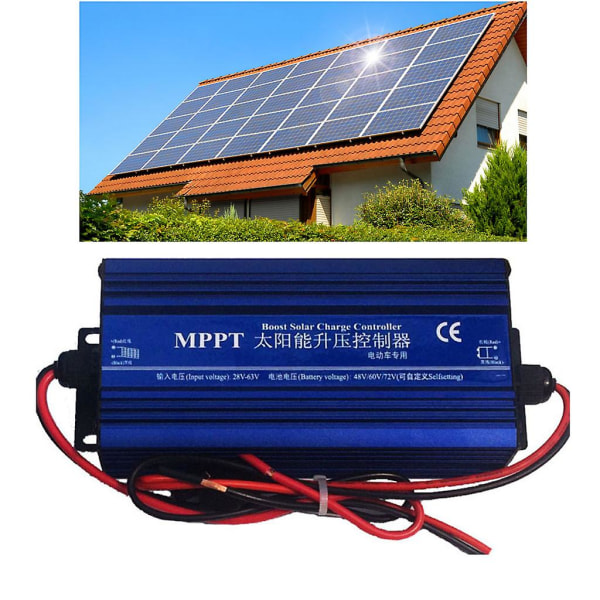 Mppt Boost Solar Charge Controller 600w Bilbatteri Laddningsspänningsregulator