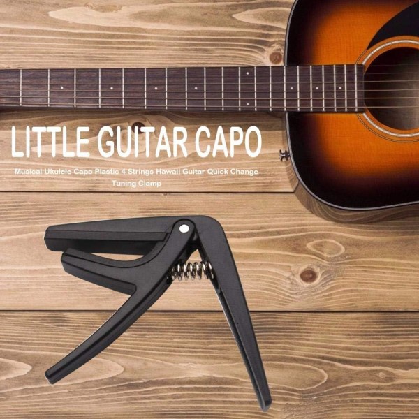 Ukulele Capo 4 Sawings Hawaii Guitar Quick Change Tuning Clamp Gitarr Capo för akustisk gitarr,elgitarr