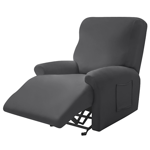 Spandex Recliner Soffa Överdrag Lazy Boy Relax Fåtölj Överdrag dark grey for 4 Seater