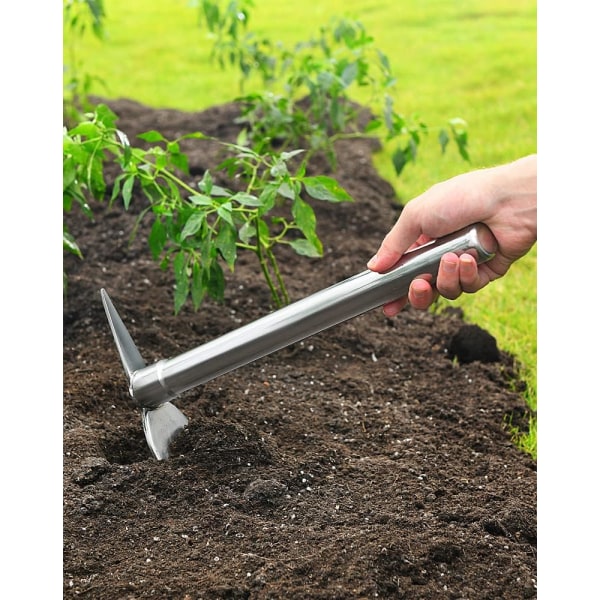 Trädgårdssko, 2 i 1 spade och hacka, grävsko Trädgårdsredskap Rostfritt stål Plantering Grävprylar