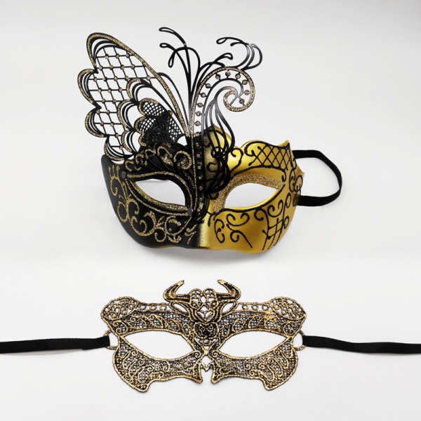 Venetiansk fjärilsmaskeradmask för kvinnor/Halloween/Mardi Gras/fest/bal/bröllop