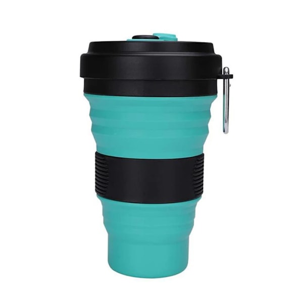 550ml Bärbar Fällbar Mugg Bergsklättring Camping Cykling Sport Green