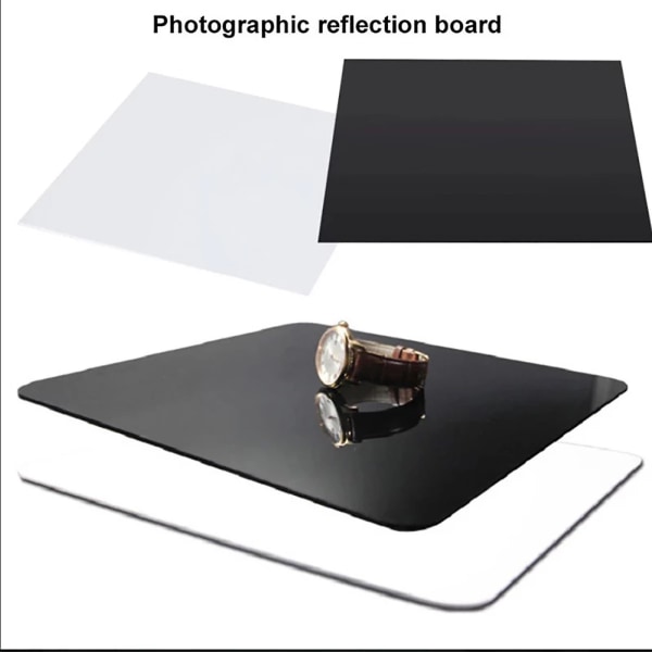 20cm/30cm Akryl reflekterande displaytavla Fotografisk reflektionsplatta Bakgrundstavla för professionella produkter Fotografi