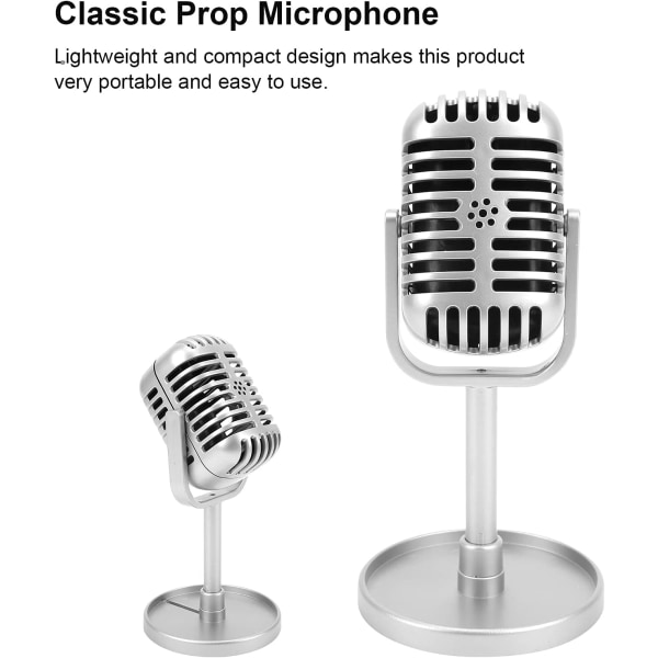 Mikrofon, plastpropmikrofon Fakemikrofon för filmning Ersättning för propmikrofon för ersättning för present