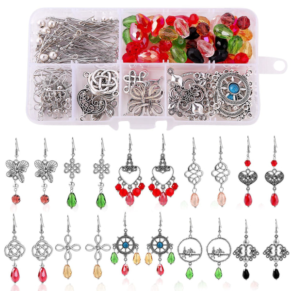 1 box örhänge Drop Charm hänge halsband gör smycken Supply Starter Kit