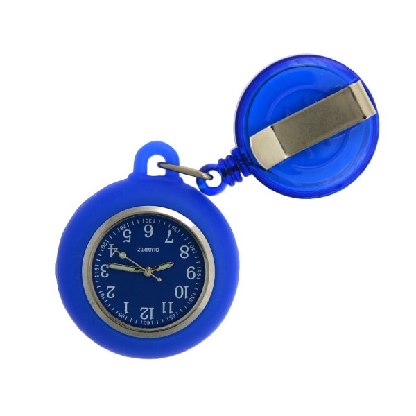 2st Nurse Fob Watch, Clip-on Hängande & infällbar medicinsk watch för män kvinnor, Infektionskontroll Design, Health Ca blue