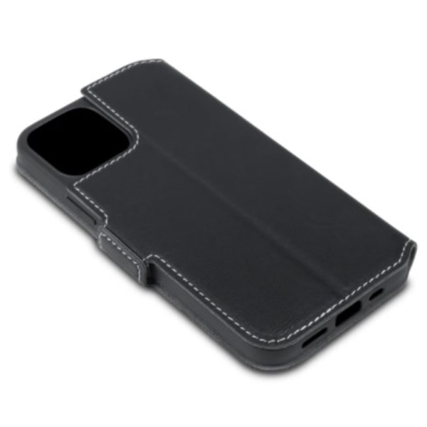 Plånboksfodral iPhone 12 / iPhone 12 Pro Svart Slim