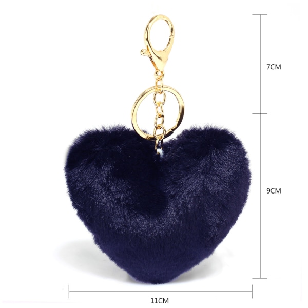 Nyckelring Navy Heart