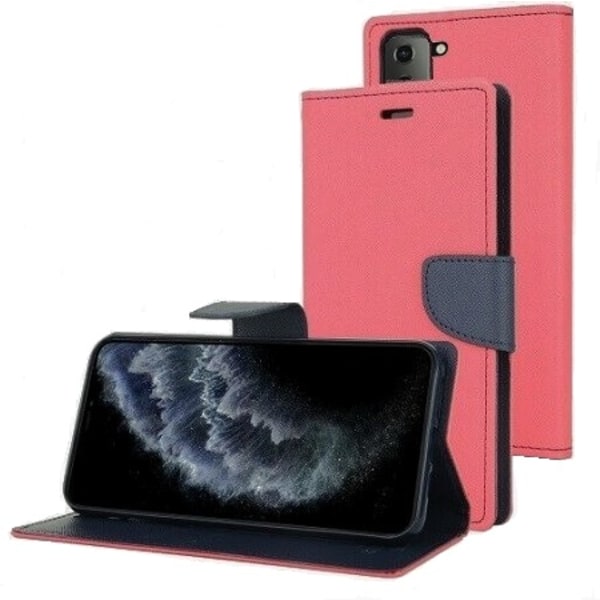 Plånboksfodral Samsung Galaxy S21+ (S21 plus) EKO Röd / Marinblå