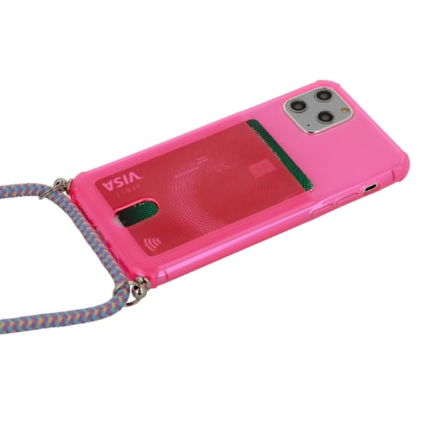 iPhone 12 Mini Skal Rosa med Kortfack