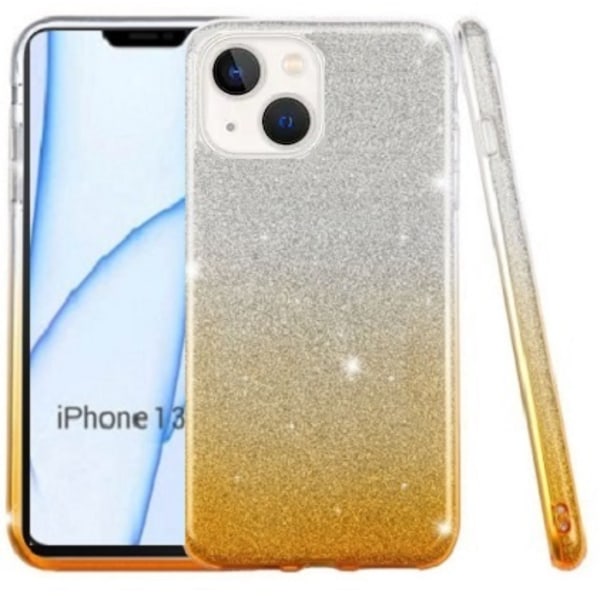iPhone 13 Mini Skal Glitter Guld/Silver
