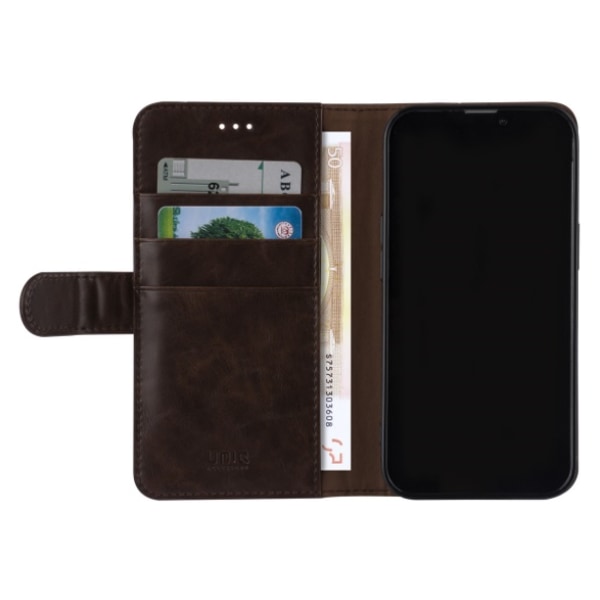 UNIQ Plånboksfodral iPhone 13 Pro Mörkbrun