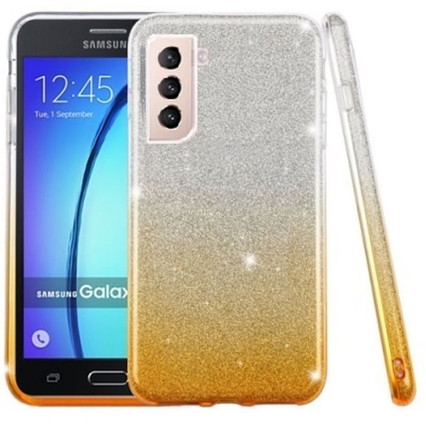 Mobilskal Samsung Galaxy S21 FE Glitter Guld/Silver