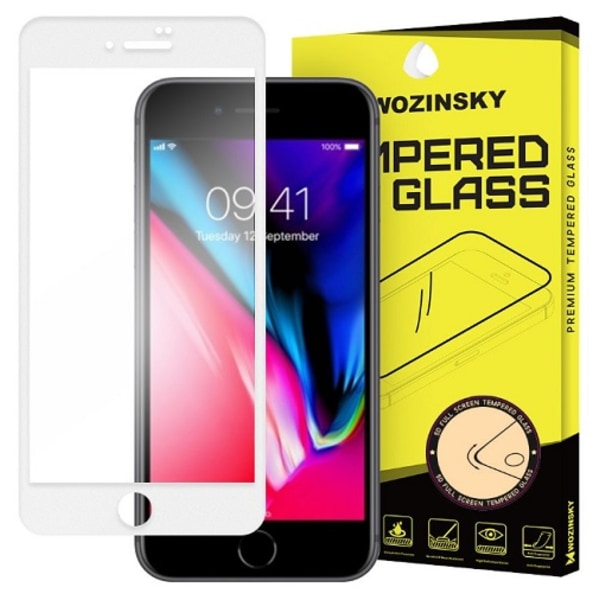 Skärmskydd iPhone SE 2020 Härdat Glas Vit