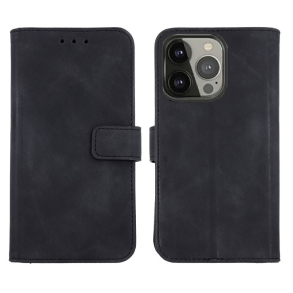 Plånboksfodral iPhone 13 Pro Eko Läder Svart