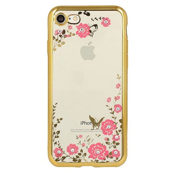 Mobilskal iPhone 6/6S Flower Gold