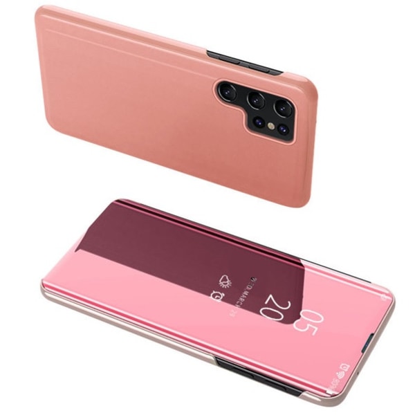 Samsung Galaxy S23 Ultra Fodral View Cover Rosa