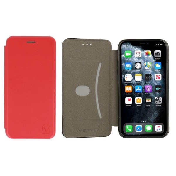 iPhone 13 Pro Max Flip Cover Fodral Röd Vennus