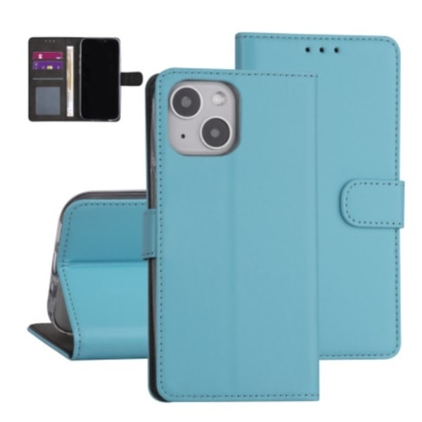 Plånboksfodral iPhone 13 Mini Ljusblå med Ställ