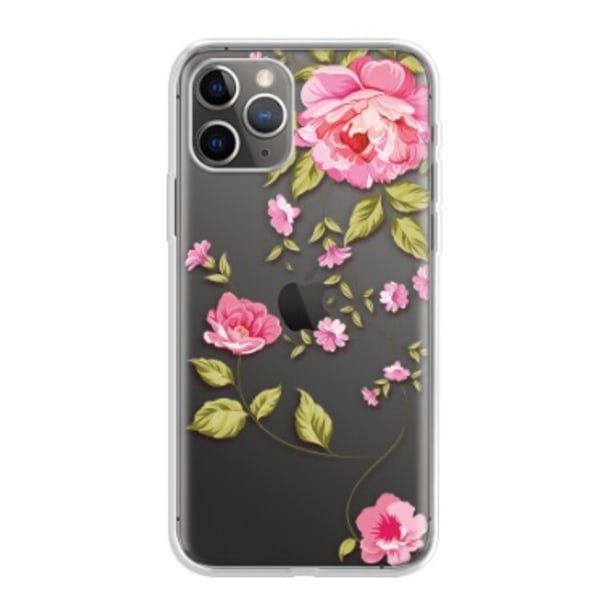 iPhone 11 Pro Skal - Rosa Blommor
