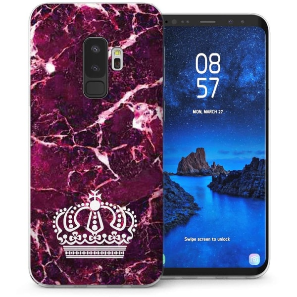 Mobilskal Samsung Galaxy S9 PLUS Marble Crown