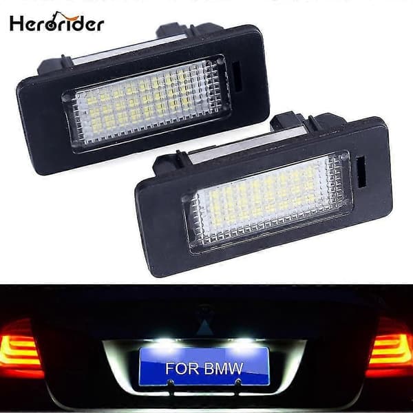 2 kpl Bmw E39 E60 rekisterikilven valo 6000k valkoinen ei virhettä Led-rekisterikilven valo Bmw E90 E91 E92 E61 E60 E70 E71