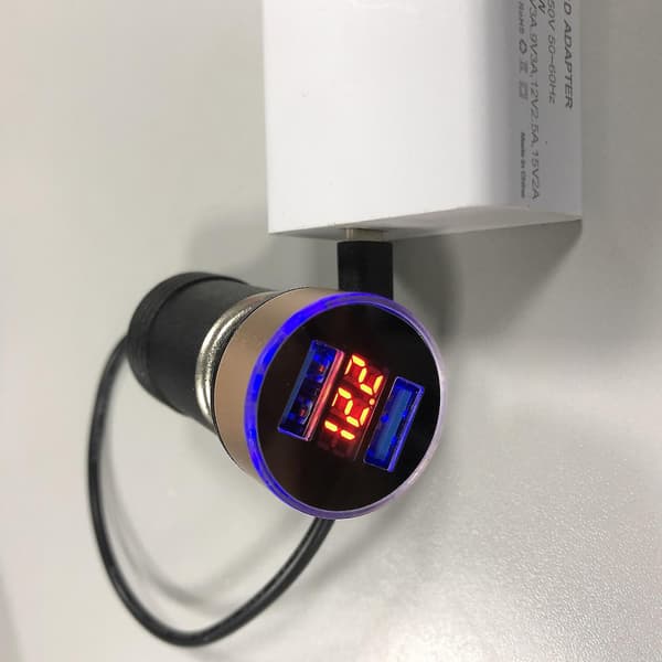 USB C til 12V bil cigarettænderstik strømkabel