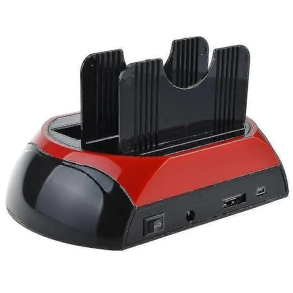 Dobbeltplads Harddisk Dockingstation, USB 3.0 til SATA IDE HDD, Med Kortlæser, Kompatibel med 2.5 & 3.5 Tommer IDE Drev
