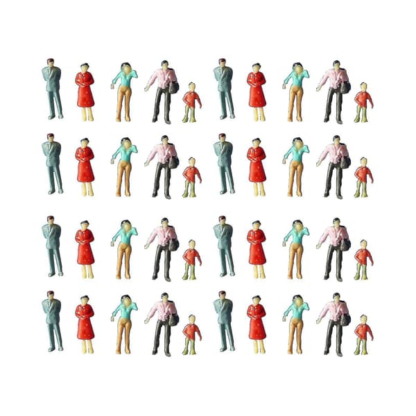 100 st blandade miniatyrsandmodell DIY stående figurer 2