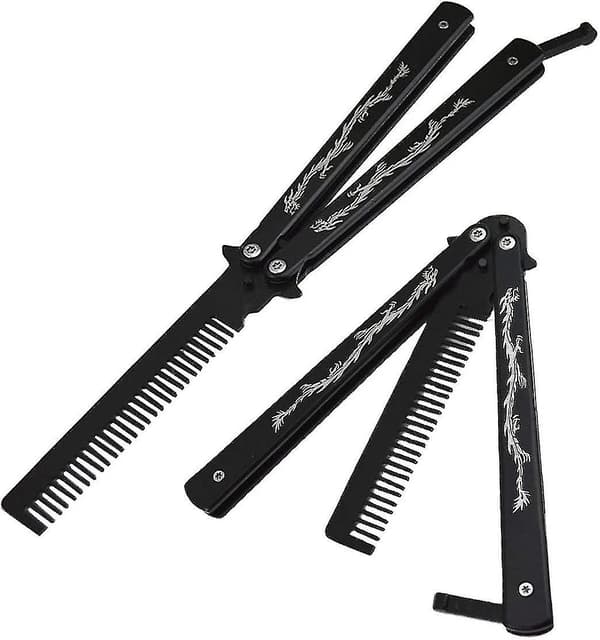 Dww-sommerfuglekam Foldekam i rustfrit stål Balisong Metalkamværktøj