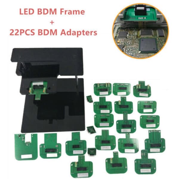 LED BDM RAMME 22 STK, BDM-adaptersett, programmeringsbrakett, Dimsport Probe Kit kompatibel med ECU-programmering