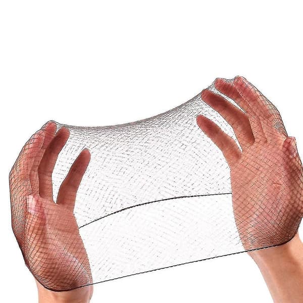 Hårnet 100 stk, Hårnet Elastisk Usynligt Elastisk Net Til Madservice, Balletknold, Søvn, Kvinder Og Paryk (100, Sort)