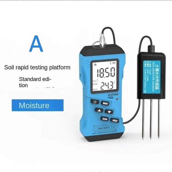 Jordtestare kompatibel med pH, EC, NPK, luftfuktighet, temperatur | LCD-display | Modbus-protokoll Padding