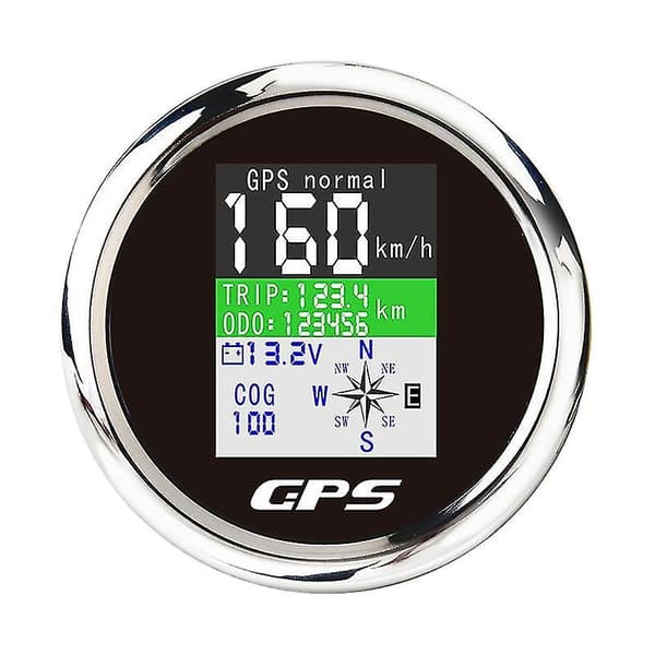 Smart GPS-speedometer med vanntett TFT-skjerm og GPS-antenne