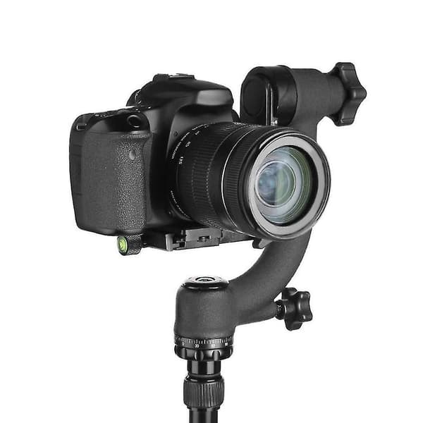 Professionelt DSLR Gimbal Stativhoved med UNC 1/4 Arca-Swiss Quick Release Plade