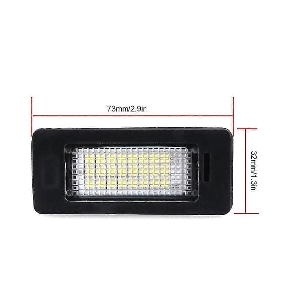 2 kpl Bmw E39 E60 rekisterikilven valo 6000k valkoinen ei virhettä Led-rekisterikilven valo Bmw E90 E91 E92 E61 E60 E70 E71