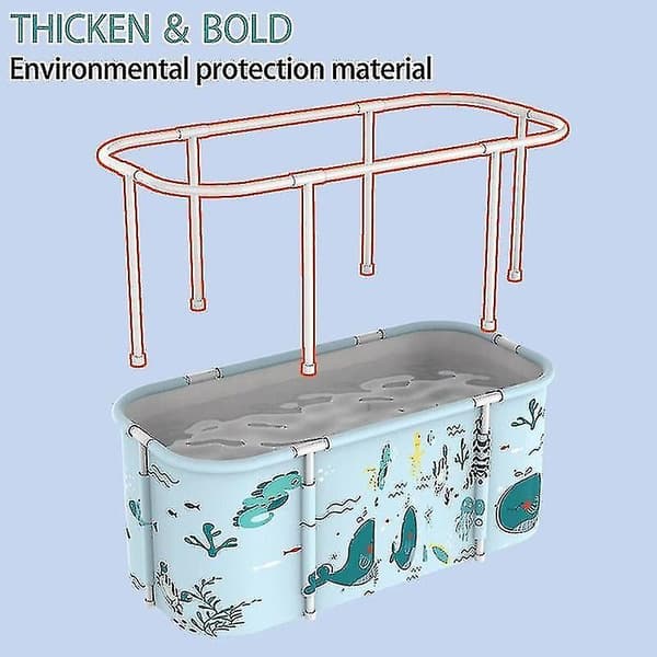 135 cm bärbart hopfällbart badkar stort badkar isolering bad vuxen barn pool badkar Havsvärlden