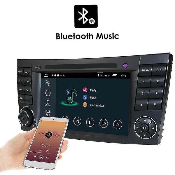 W211 2002-2009 Android 10 Core auton mediasoitin radio GPS Wifi Bluetooth ohjauspyörän ohjaus