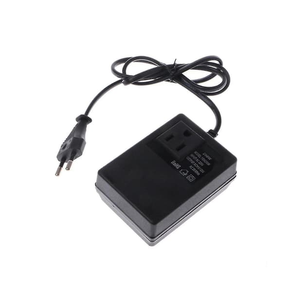 200W AC 220V til 110V Reducerende Transformer Konverter Rejsestrøm EU Stikadapter