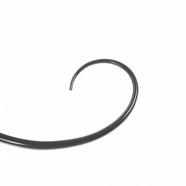 Bart Septumring, Nesepiercing Smykker i Metall Svart 6.20X1.50X0.10CM