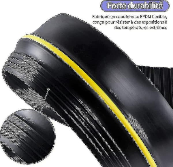 Garageportströskeltätning - DIY vädertätning, 3m längd, 89mm bredd, gummimaterial