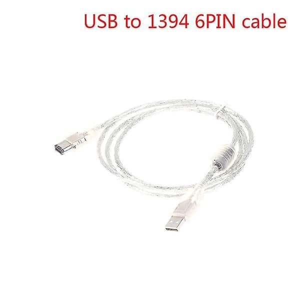 1 x Firewire IEEE 1394 6-nastainen uros-USB 2.0 urossovitinkaapeli