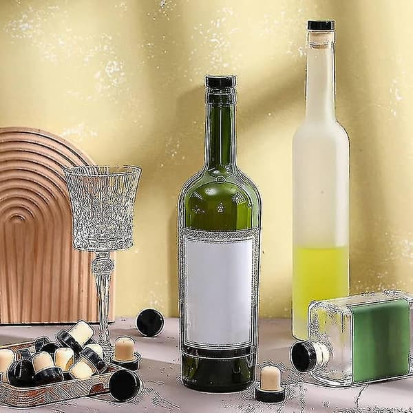 12 stk. genanvendelige T-formede vinprop-propper kompatible med vinflaskeforsegling