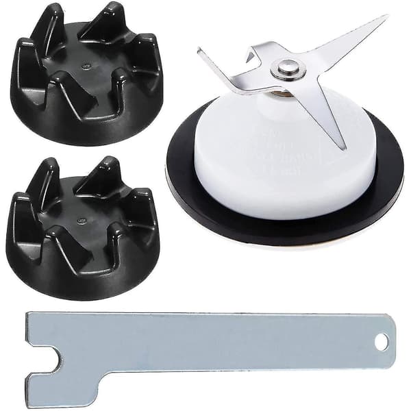 4-blads blenderblad og koblingsnøkkel kompatibel med Kitchenaid